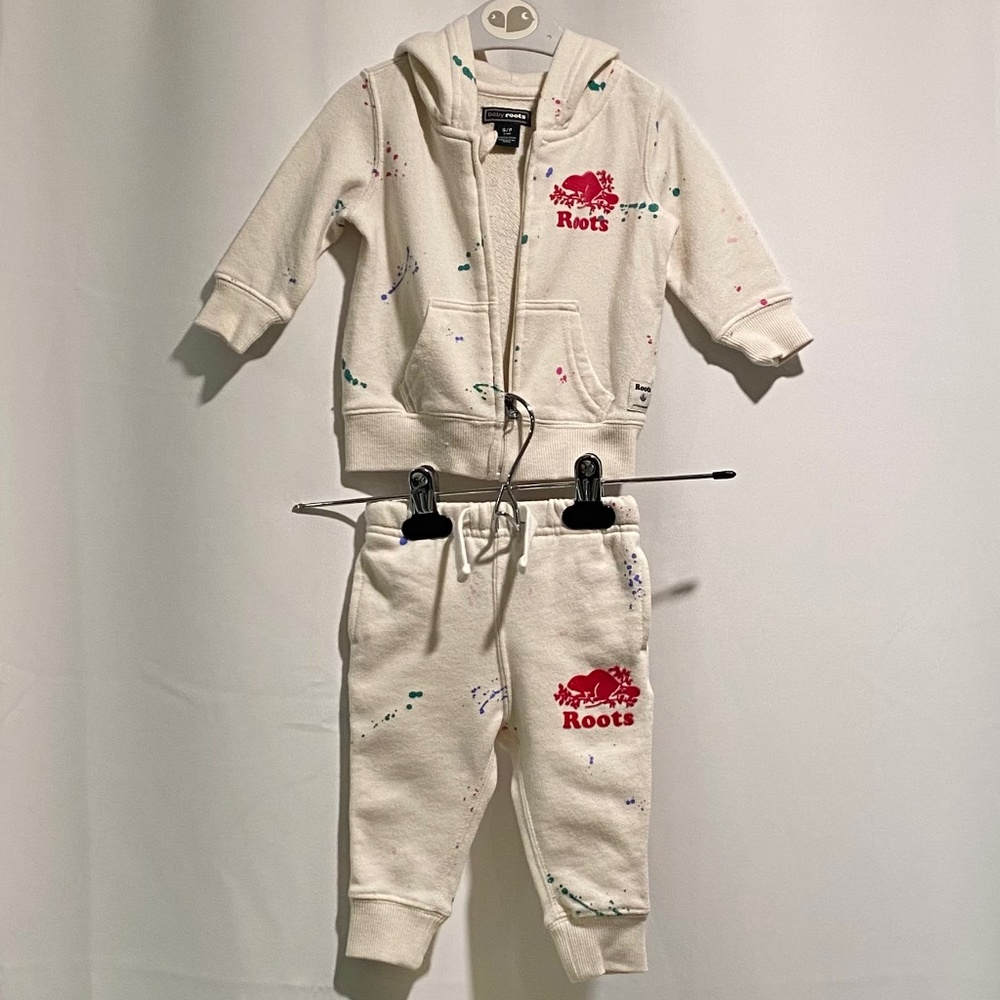 Roots 0-3m Paint Splatter Tracksuit